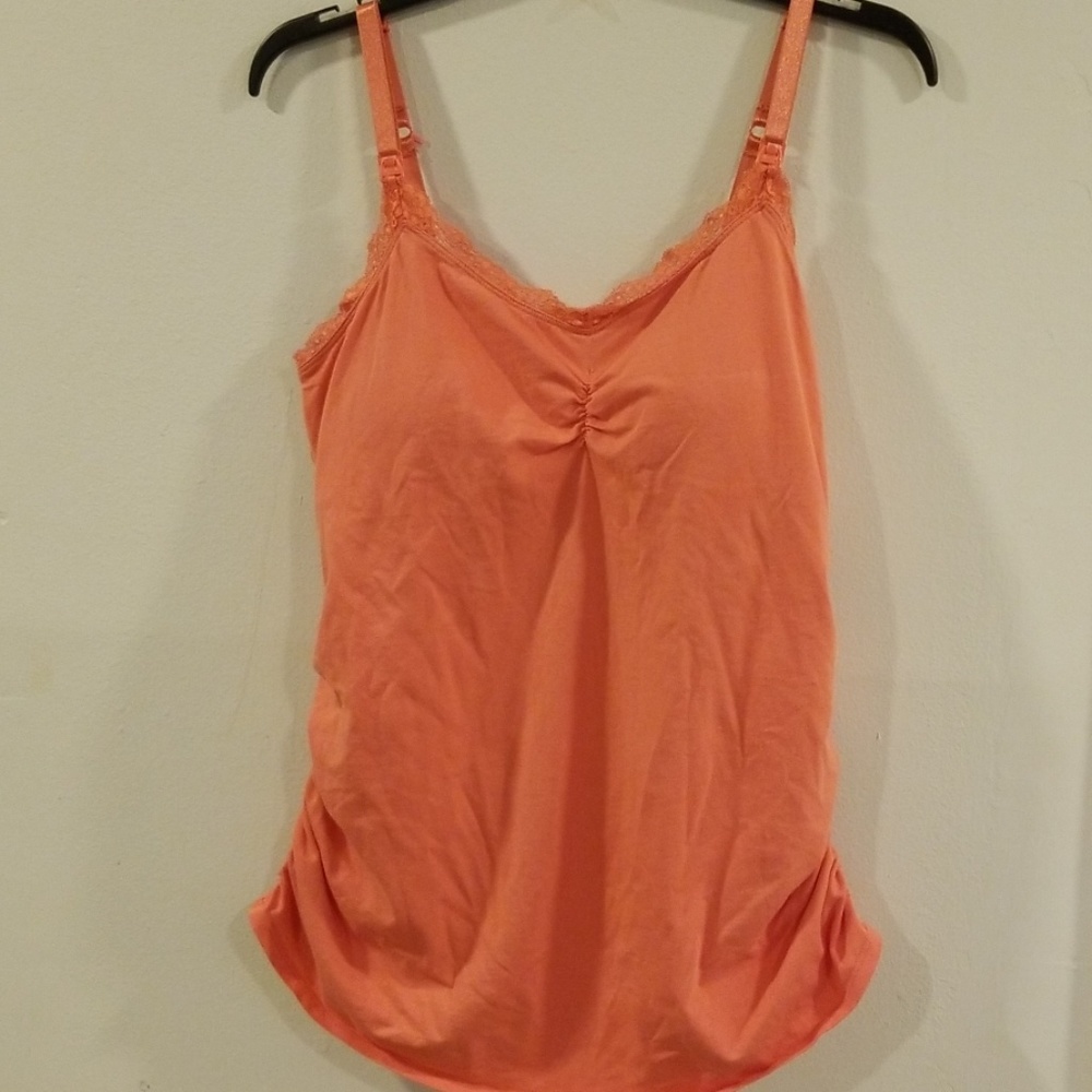 🌈 Clipdown lace trim nursing cami